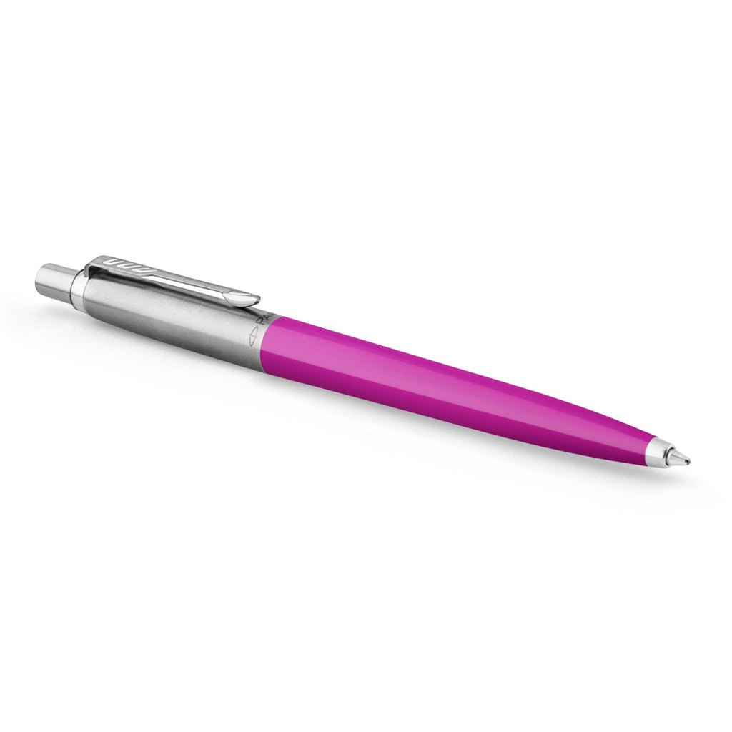 Parker Jotter Original Ballpoint Pen Magenta and Chrome Trim Medium Tip