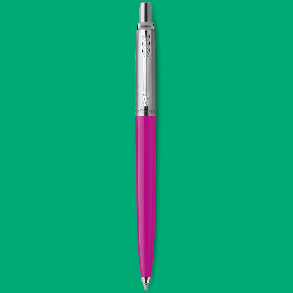 Parker Jotter Original Ballpoint Pen Magenta and Chrome Trim Medium Tip