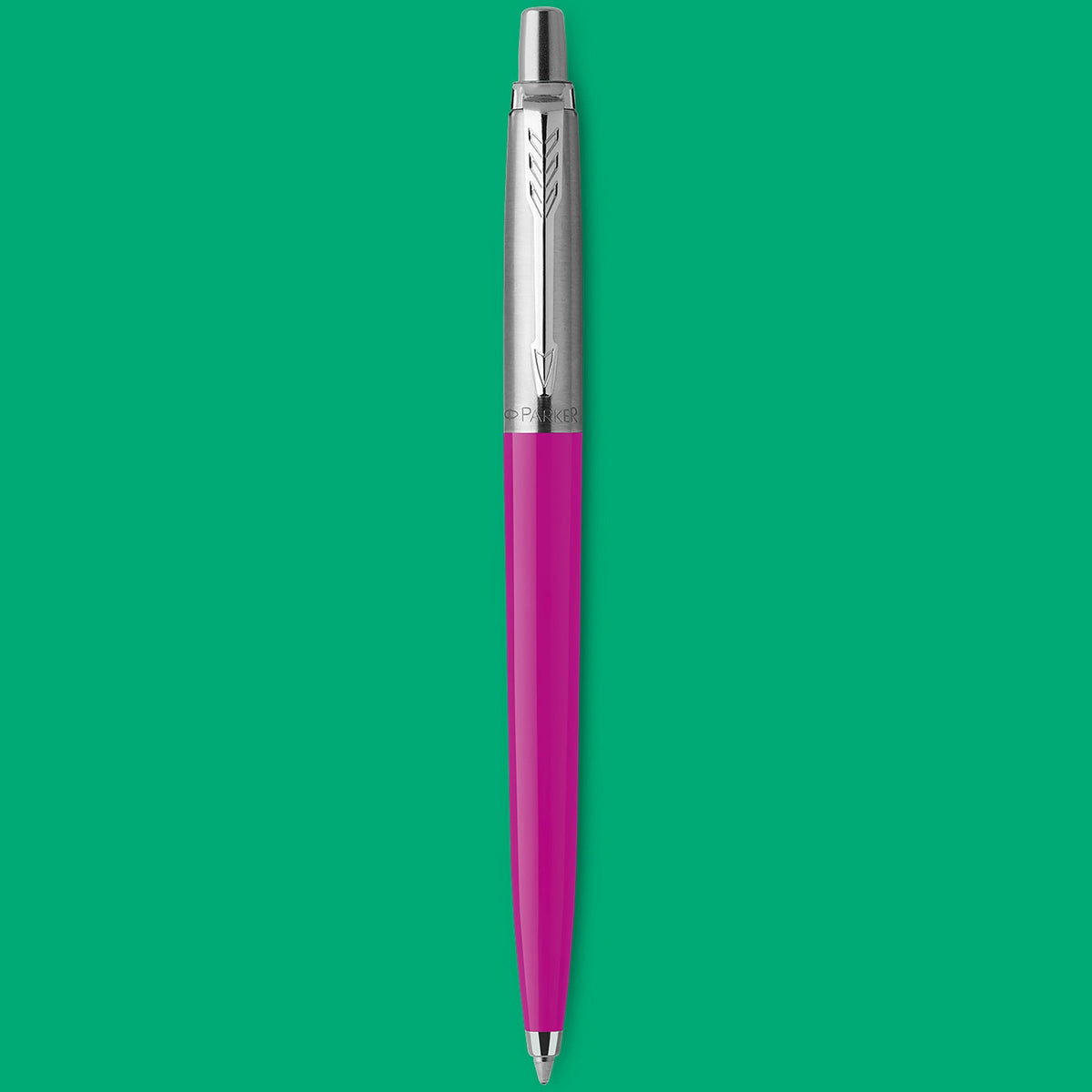 Parker Jotter Original Ballpoint Pen Magenta and Chrome Trim Medium Tip