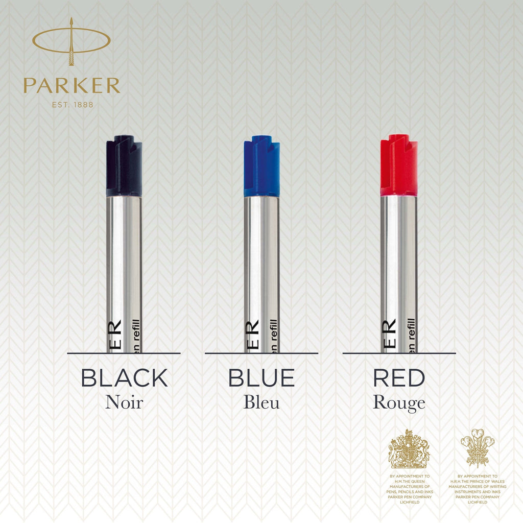 Parker QuinkFlow Ballpoint Refill Blue Medium Pack of 3
