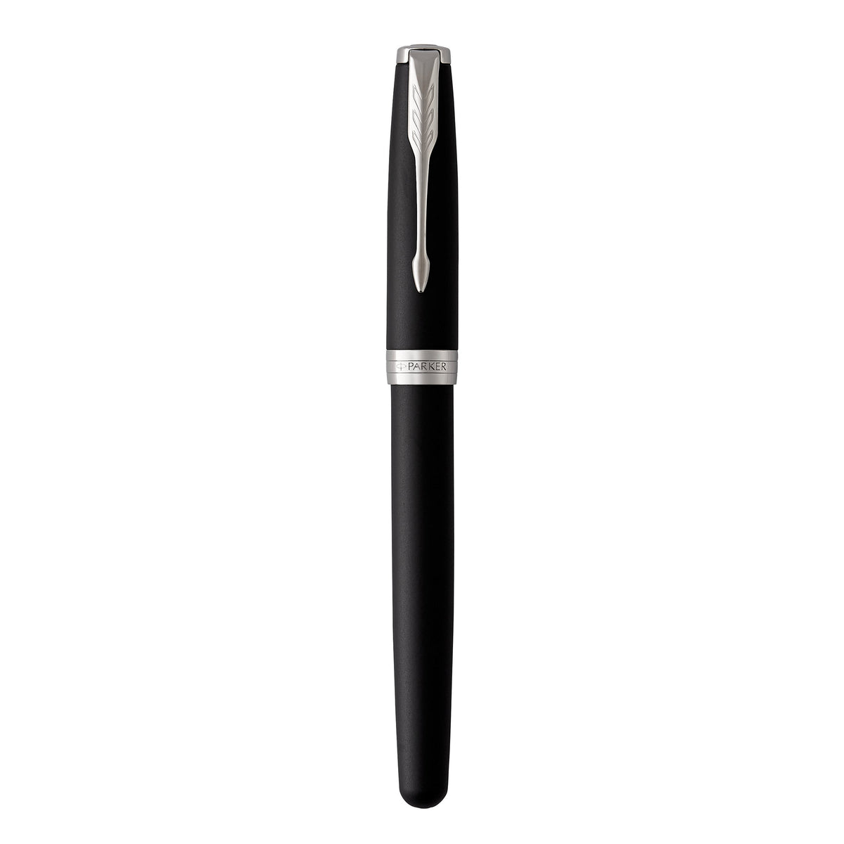 Parker Sonnet Fountain Pen Matte Black Lacquer and Palladium Trim Medium Nib