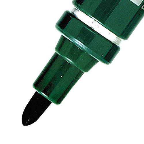 Pentel N50 Permanent Marker Bullet Point 1.5mm Green Box of 12