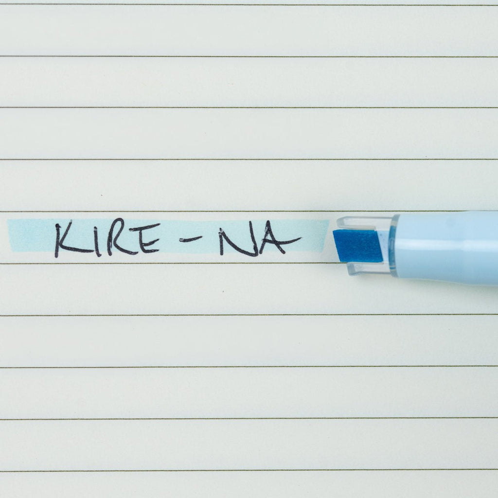 Pilot Kire-Na Dual Tip Highlighter Pale Blue Box of 10