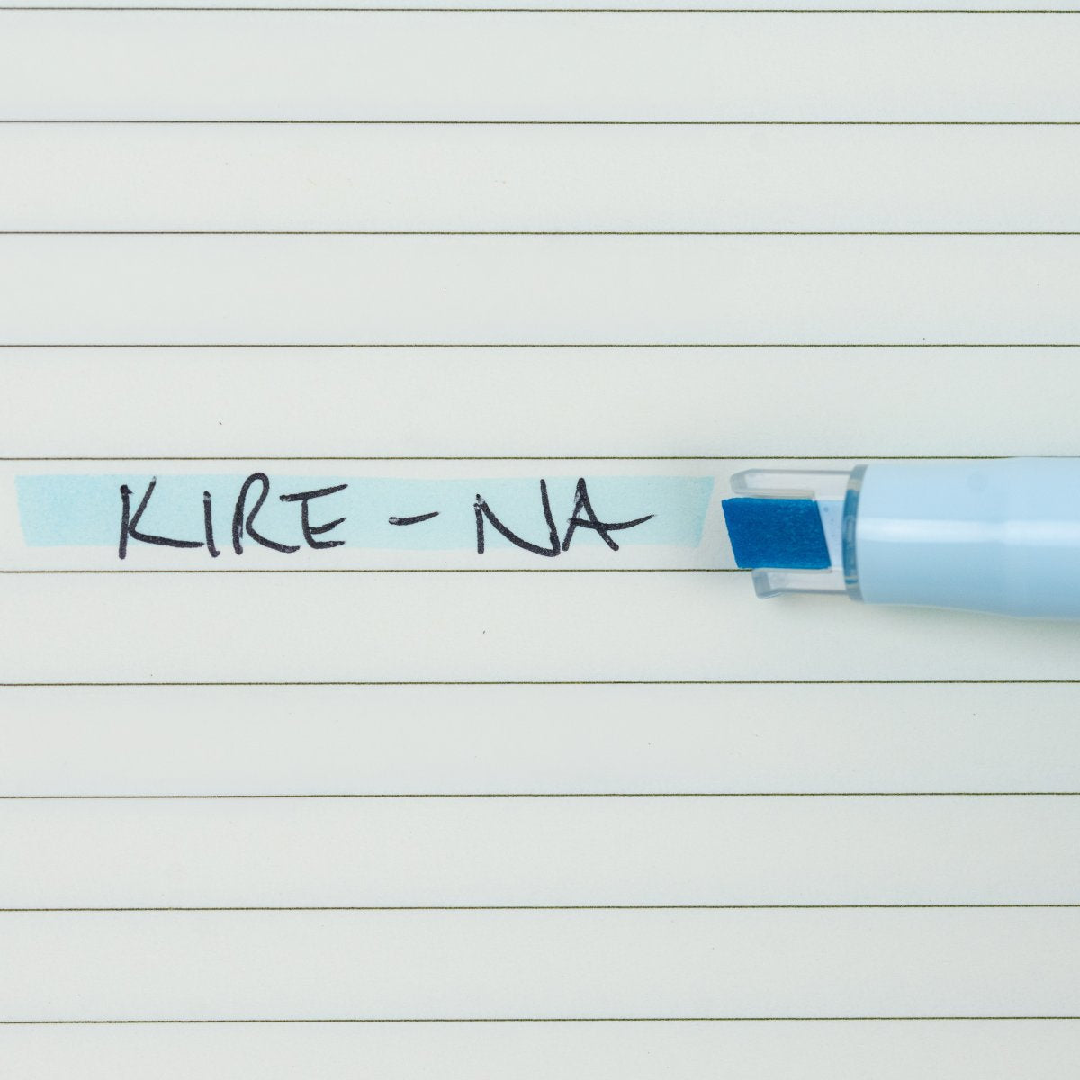 Pilot Kire-Na Dual Tip Highlighter Pale Blue Box of 10