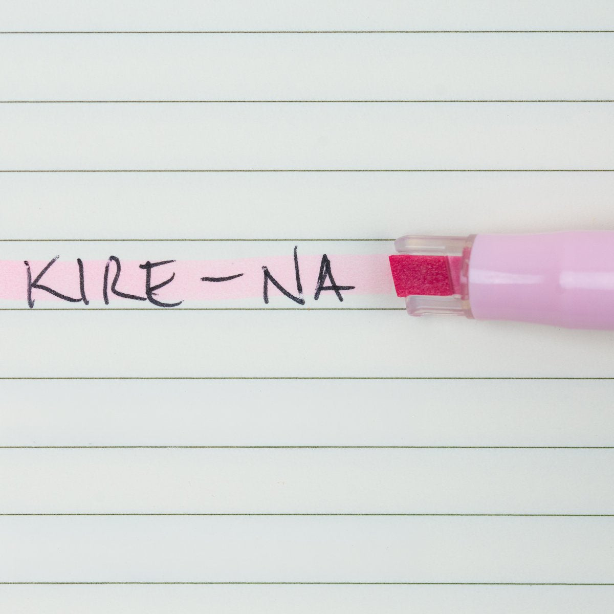 Pilot Kire-Na Dual Tip Highlighter Pale Pink Box of 10
