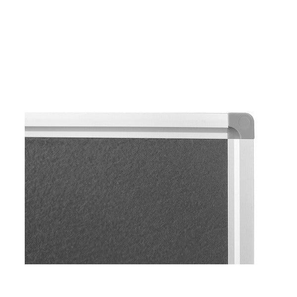 Rapidline Standard Pinboard 900 x 15 x 600mm Grey Upholstery