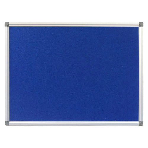 Rapidline Standard Pinboard 2400 x 15 x 1200mm Blue Upholstery