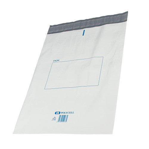 Polycell Courier Bag Plastic 600 x 650mm Plus 50mm Flap Carton of 250