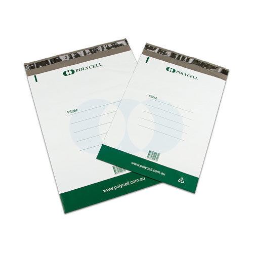 Polycell EcoPure Courier Bag Plastic 250 x 325mm Plus 50mm Flap Carton of 1000