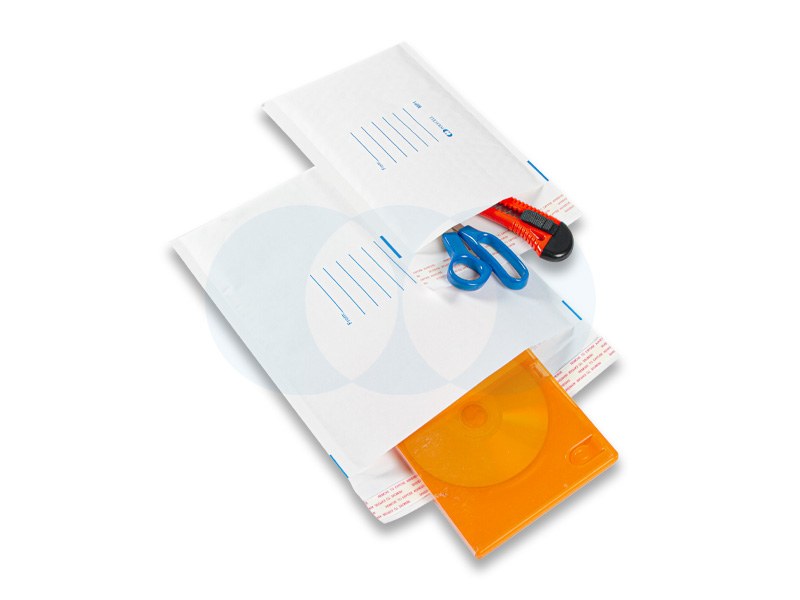 Polycell Mail Tuff Bubble Mailer 240 x 345mm Plus 50mm Flap White Carton of 100