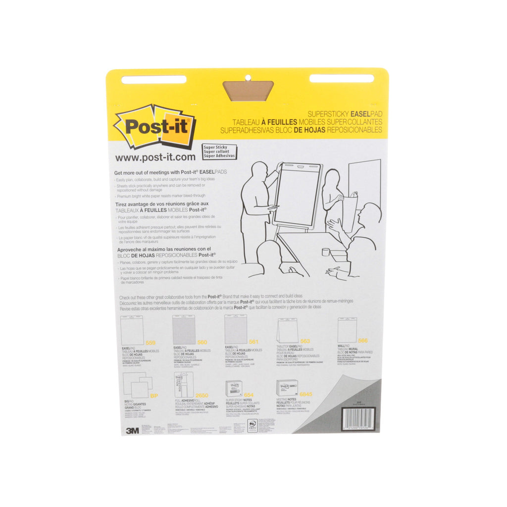 Post-it Easel Pads White 635 x 762mm Pack of 4 559-VAD