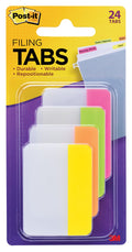 Post-it Durable Tabs Pink Lime Orange Yellow 50 x 38mm 686-PLOY