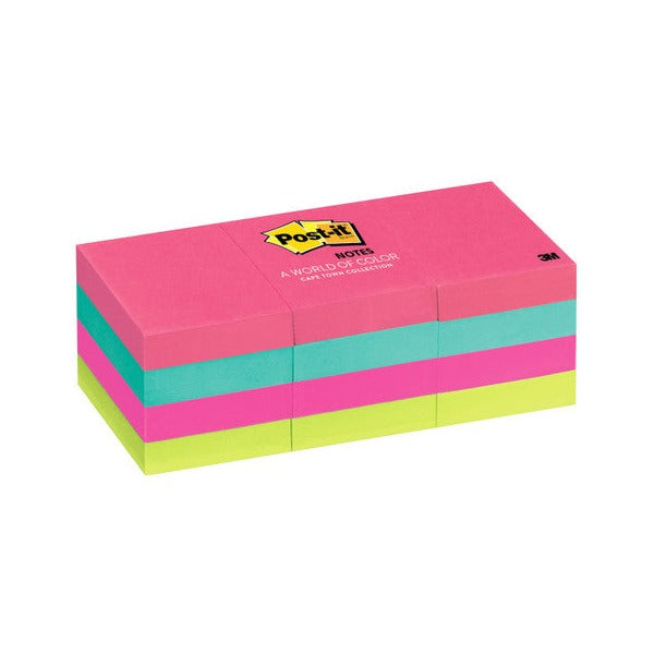 Post-it Notes Cape Town 36 x 48mm 100 Sheets Pack of 12 653-AN