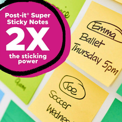 Post-it Super Sticky Notes Canary Yellow 76 x 76mm Pack of 5 654R-5SSCY