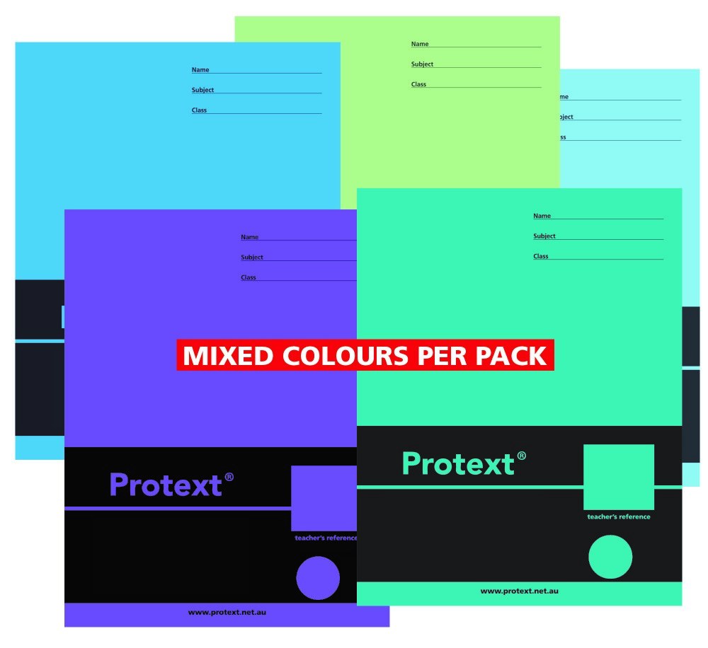 Protext Exercise Book A4 48 Page QLD Year 3 and 4 Ruled with Margin Snake Pack of 20