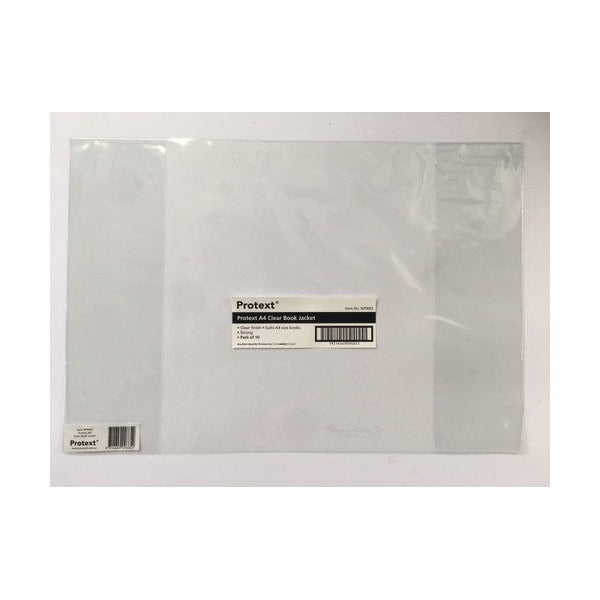 Protext Book Jacket A4 Clear Pack of 10