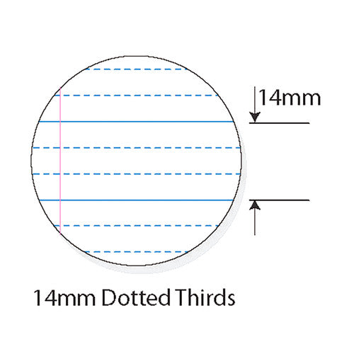Protext Exercise Book A4 96 Page 14mm Dotted Thirds Goanna Pack of 10