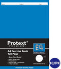 Protext Premium Exercise Book A4 128 Page 8mm Ruled Red Margin E4