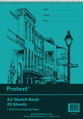 Protext Sketch Book A3 Polypropylene 20 Sheet Assorted