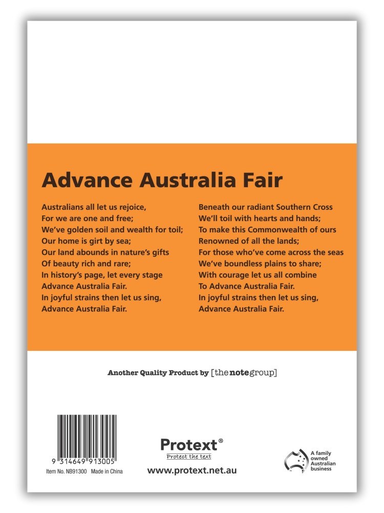 Protext Student Notebook 64 Page 8mm Single Ruled and Plain Orange Pack of 20