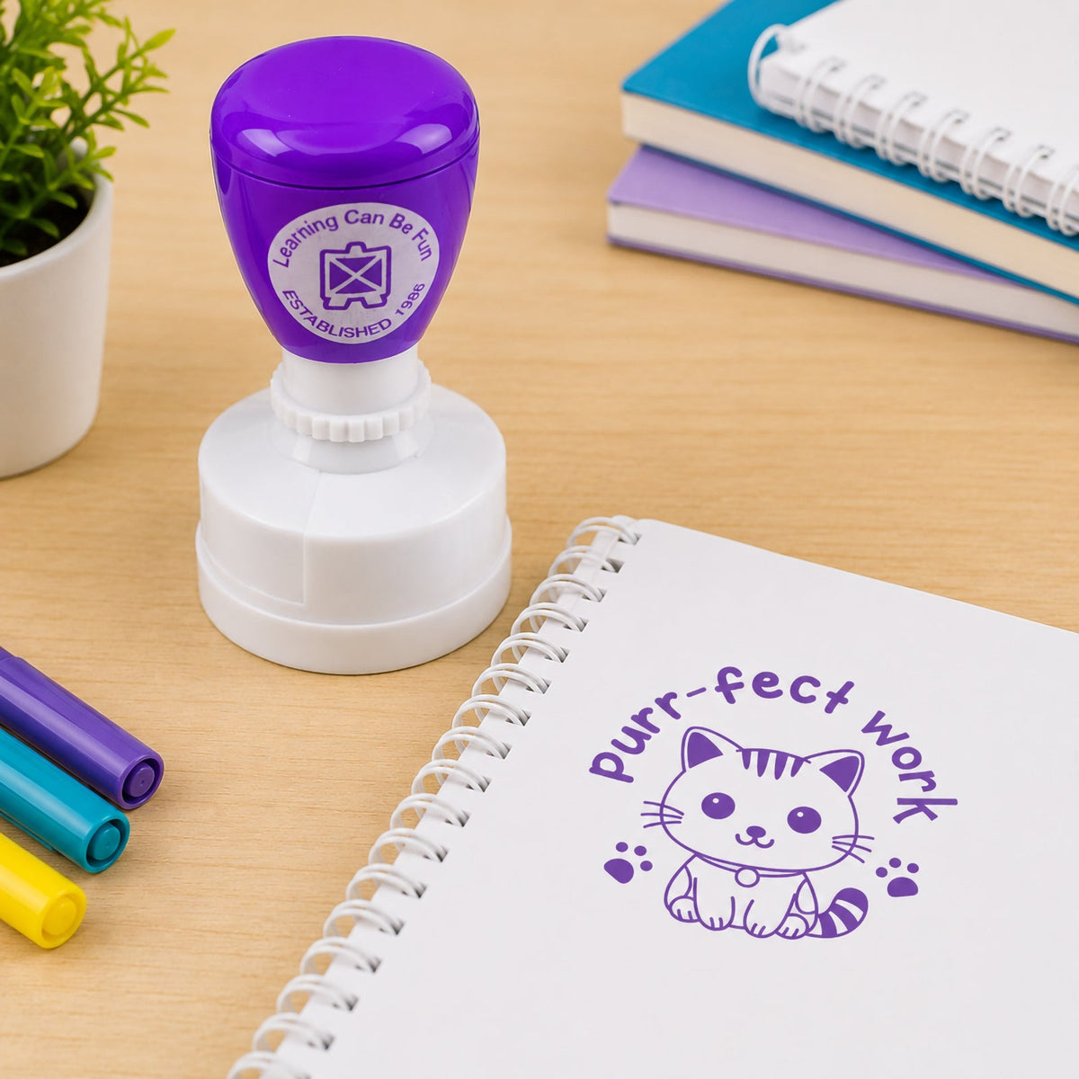 Purr-fect Work Merit Stamp