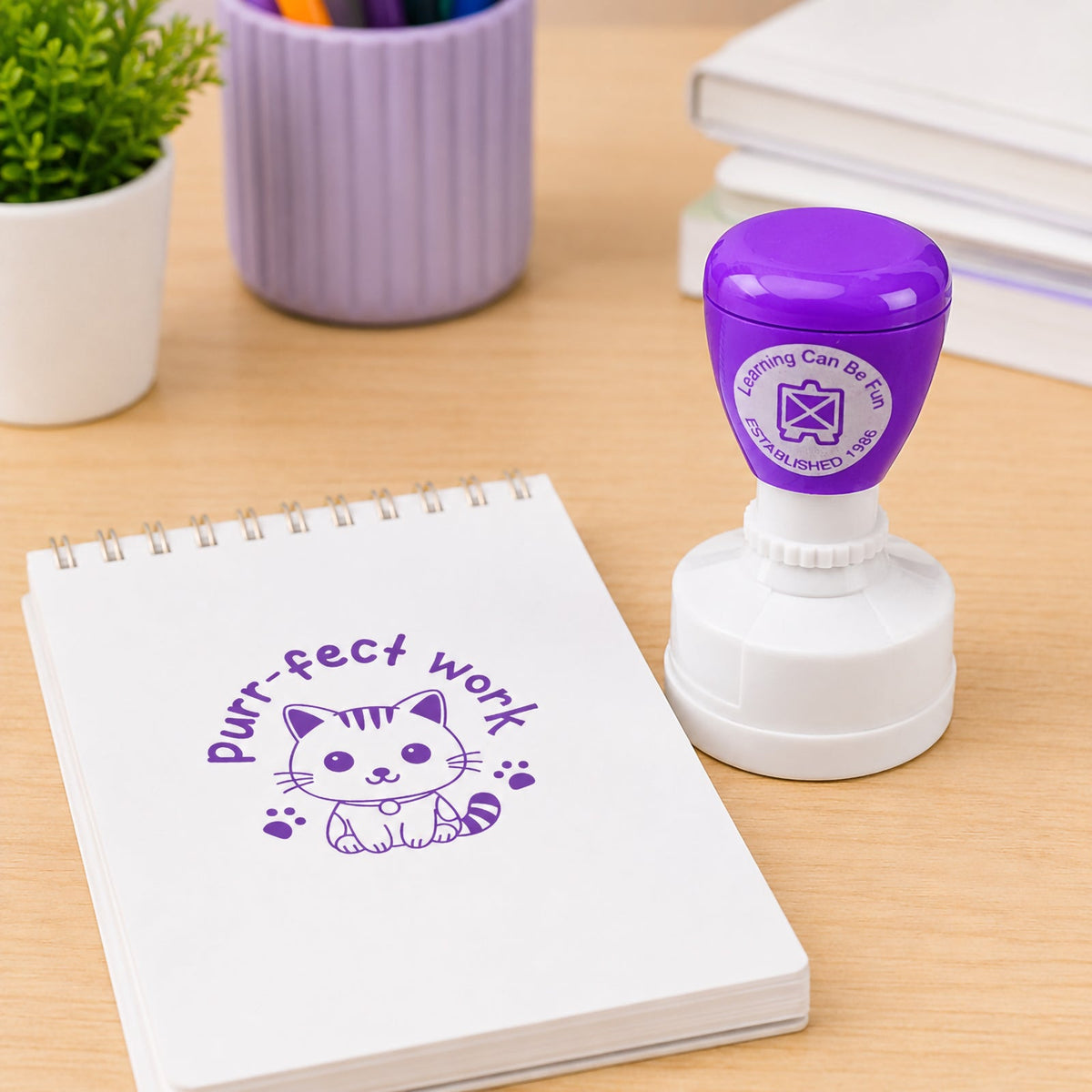 Purr-fect Work Merit Stamp