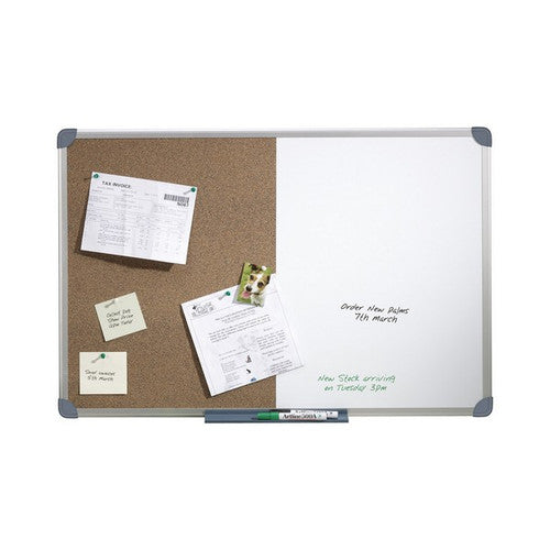 Quartet Penrite Slimline Combo Board Aluminium Frame 1200 x 900mm