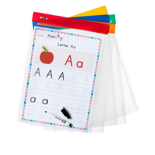Quartet Flex Dry Erase Pocket Sleeve A4 Pack of 10