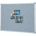Quartet Penrite Fabric Pinboard Silver 1800 x 1200mm