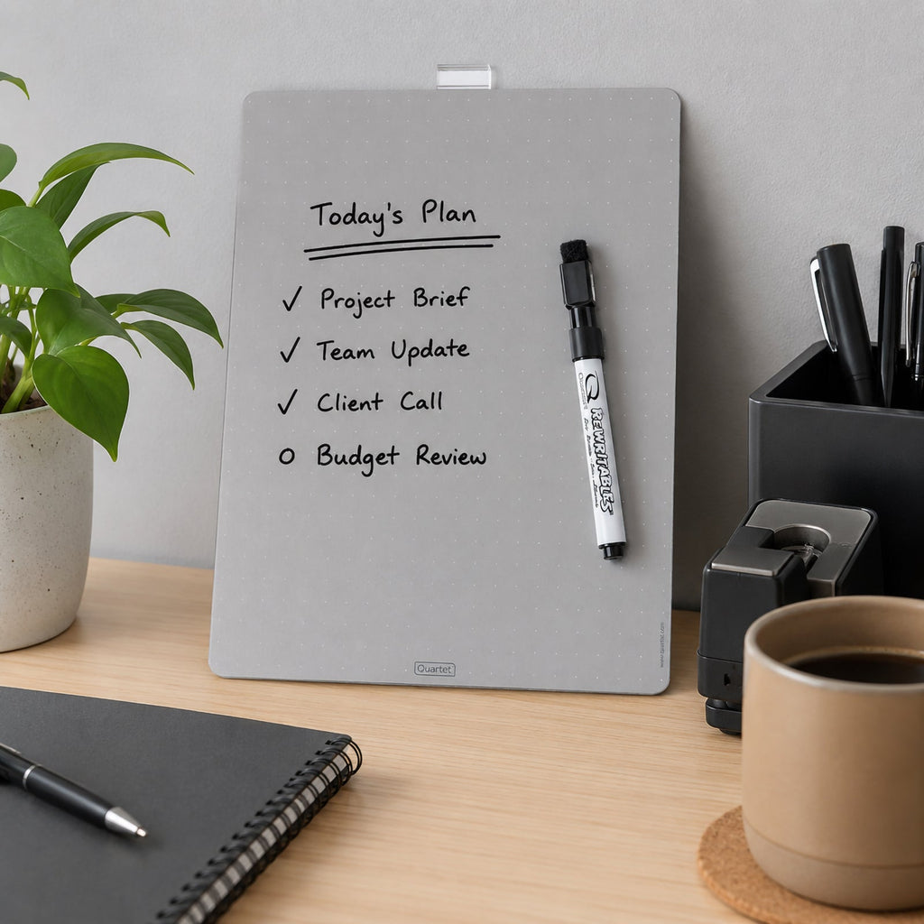 Quartet Whiteboard Magnetic Tile Silver 216 x 280mm Pack 4