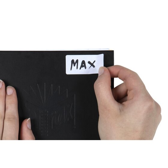 QuikStik Label Rectangle 24 x 49mm White Hangsell Pack of 36