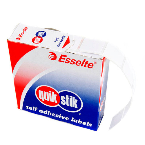 QuikStik Removable Adhesive Label Dispenser Square 19 x 19mm White Pack of 900