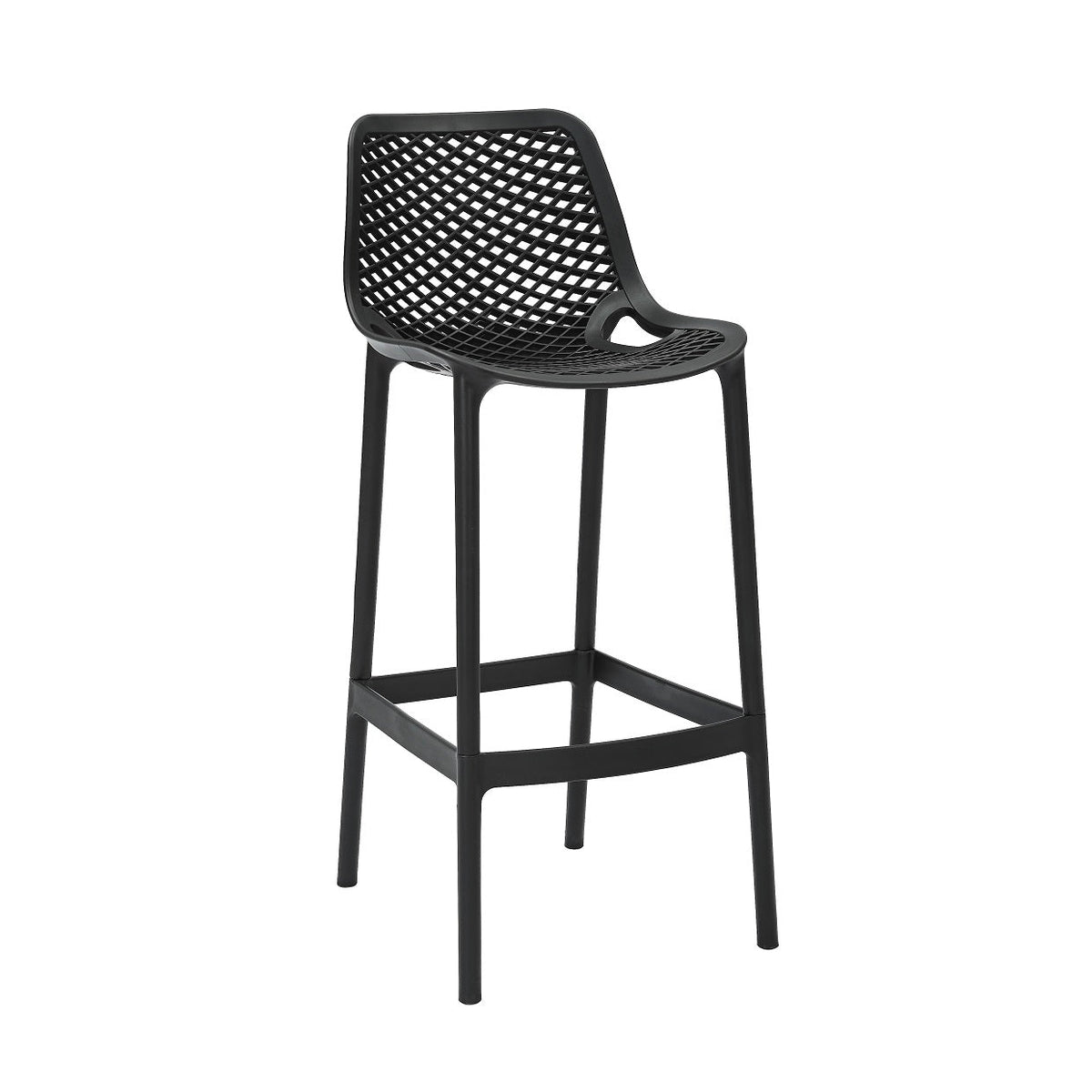 Rapidline Cast High Stool 750mm Seat Height Black