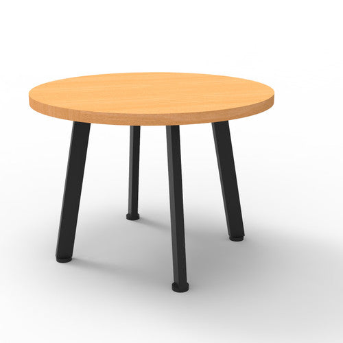 Rapidline Eternity Round Coffee Table 600mm Diameter Beech / Black