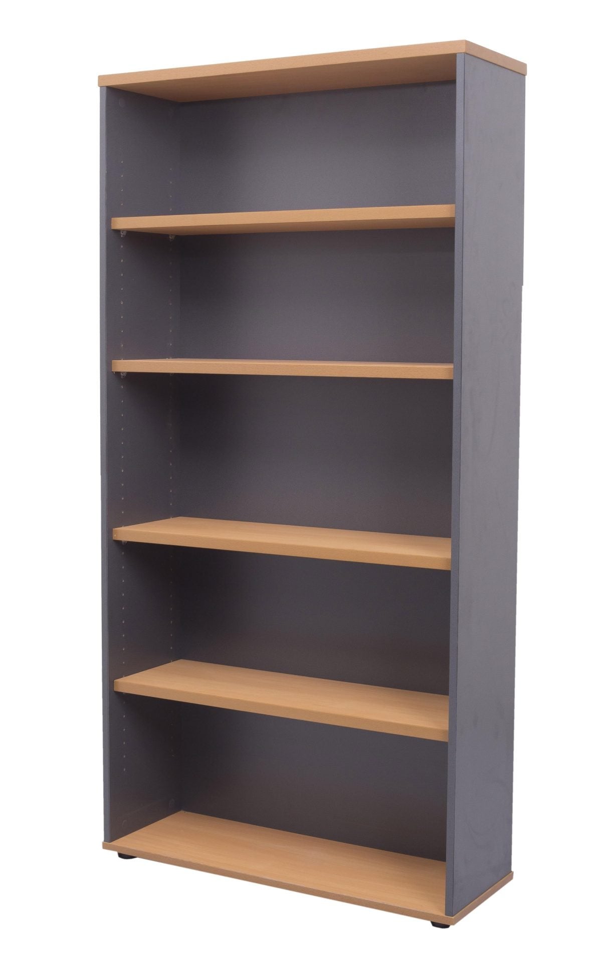 Rapidline Rapid Worker Open Bookcase 4 Adjustable Shelves Beech / Ironstone