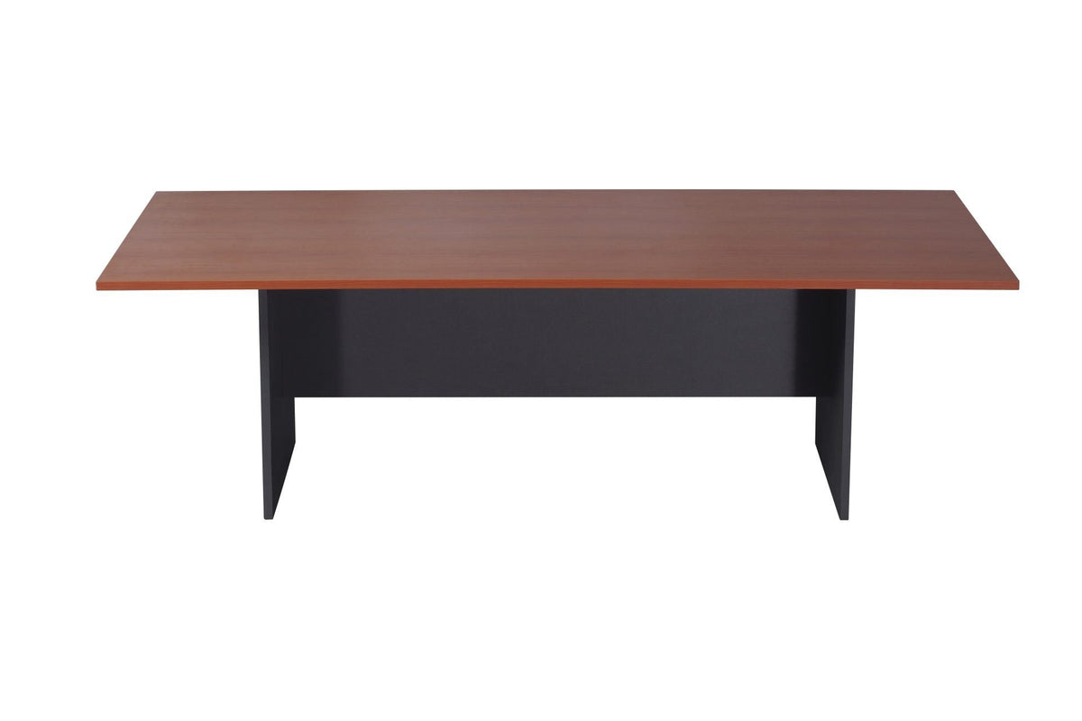 Rapidline Rapid Worker Rectangular Meeting and Boardroom Table 2400 x 1200mm Cherry / Ironstone