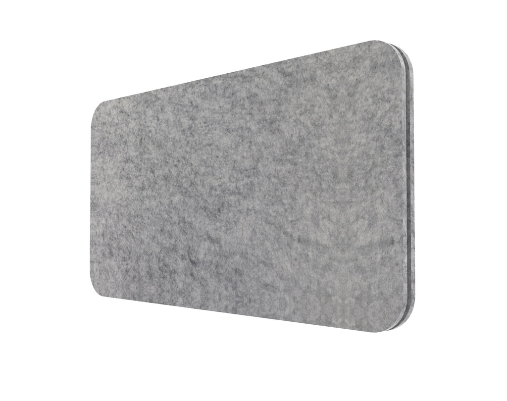 Rapidline Eco Panel Screen Desk Mounted 740 x 27 x 384mm Marble Grey