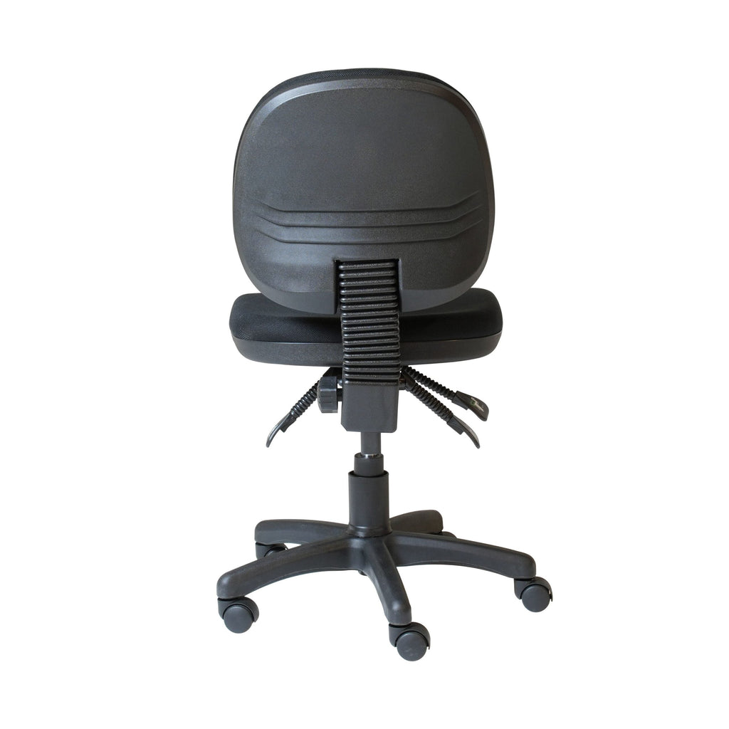 Rapidline ET20 Budget Medium Back Operator Chair Black Fabric