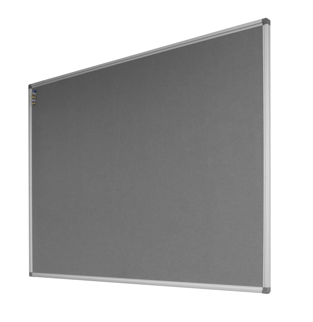Rapidline Standard Pinboard 1200 x 15 x 900mm Grey Upholstery