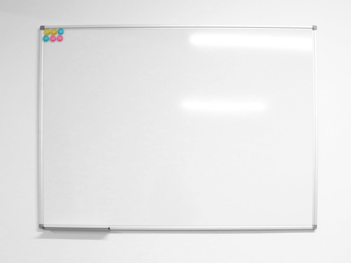 Rapidline Standard Whiteboard 900 x 15 x 600mm Aluminium Frame