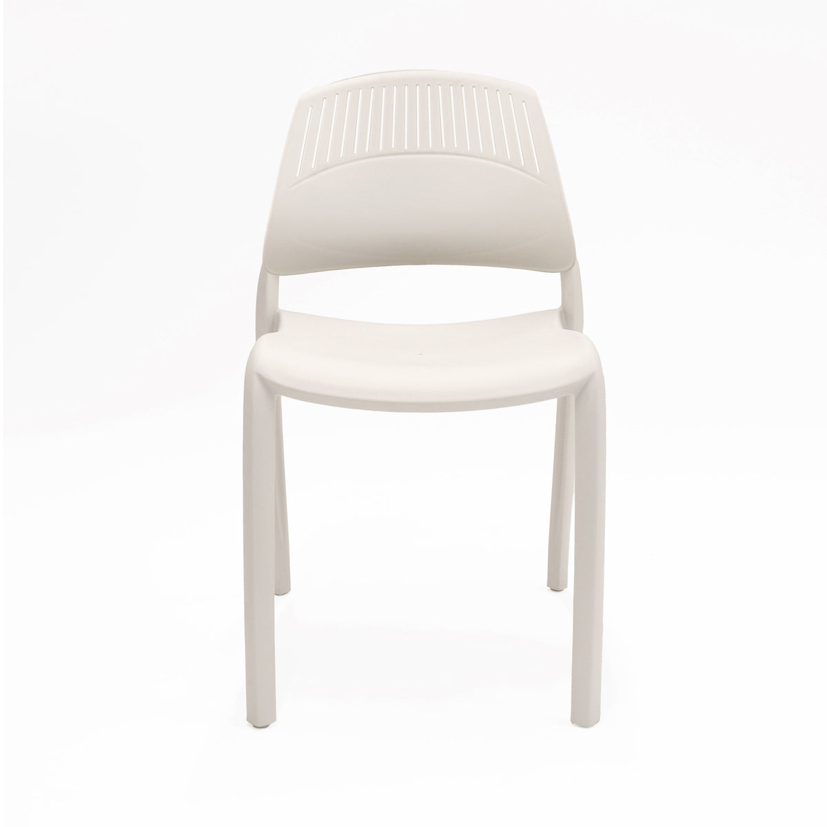 Rapidline Flexi High Back Stacking Chair White / White
