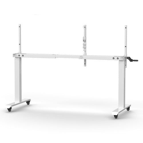 Rapidline Height Adjustable Frame Only White for Boost Crank Flip Top Table