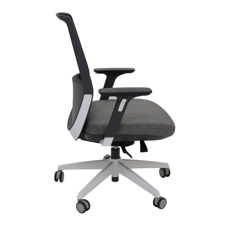 Rapidline Move Medium Mesh Back Chair Black Light Grey