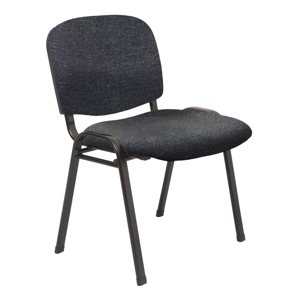 Rapidline Nova Stacking Visitor Chair Black PU