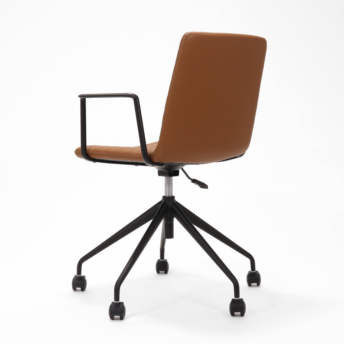 Rapidline Pixel 5 Star Breakout and Meeting Chair with Arms Amber PU / Black Base