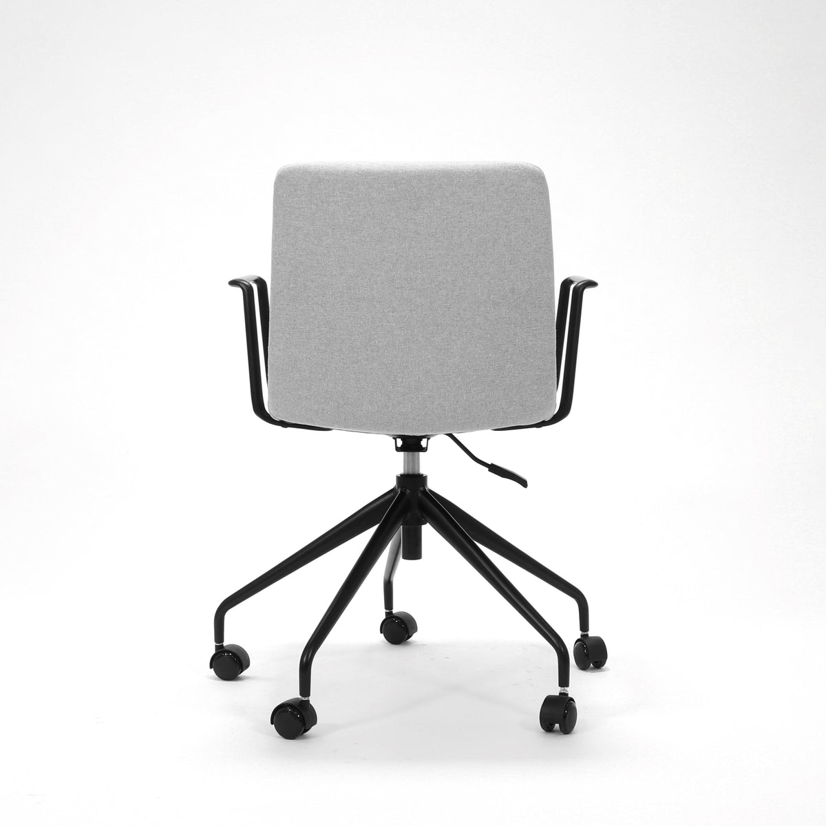 Rapidline Pixel 5 Star Breakout and Meeting Chair with Arms Light Grey Fabric / Black Base