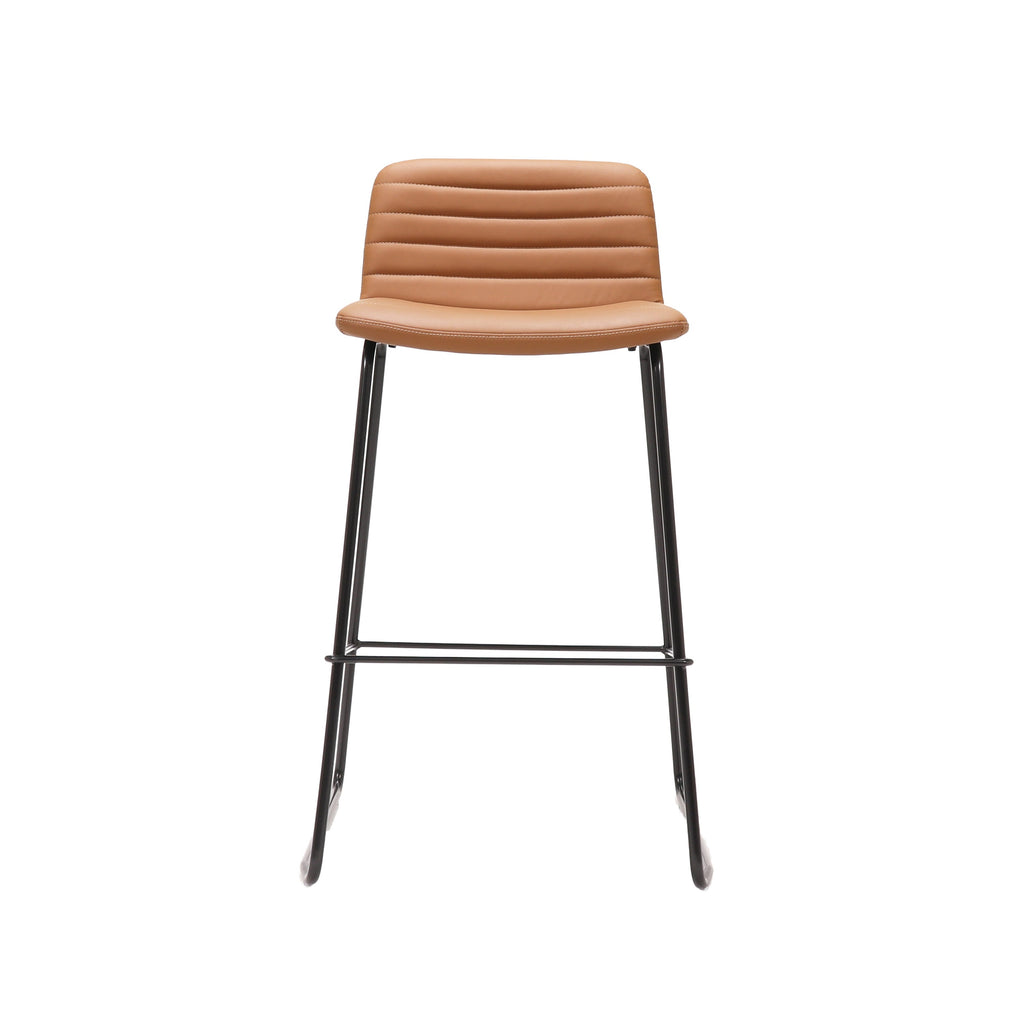 Rapidline Pixel Bar High Stool 730mm Height Amber PU / Black