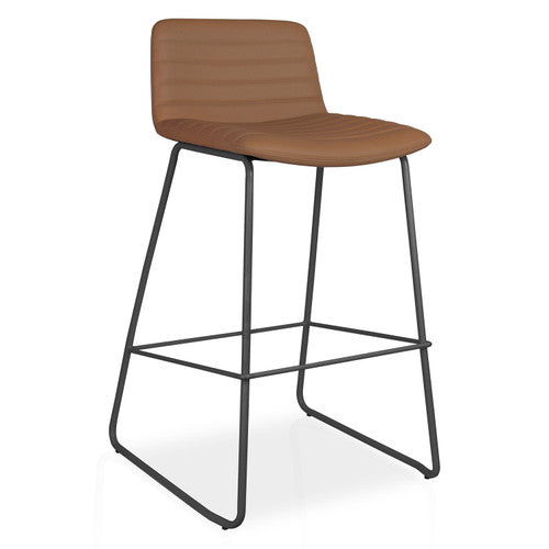 Rapidline Pixel Bar High Stool 730mm Height Amber PU / Black
