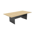 Rapidline Rapid Worker Rectangular Meeting and Boardroom Table 2400 x 1200mm Natural Oak / Ironstone
