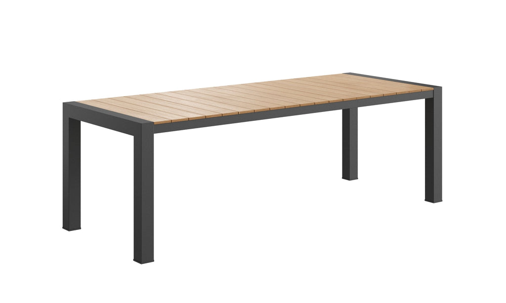 Rapidline Ridge Outdoor Table 1850 x 900mm European Oak / Black